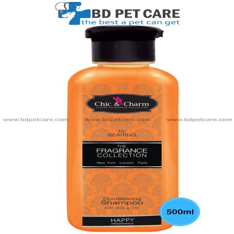 Chic & Charm Conditioning Shampoo for Dog and Cat with Happy Fragrance (500 ML)