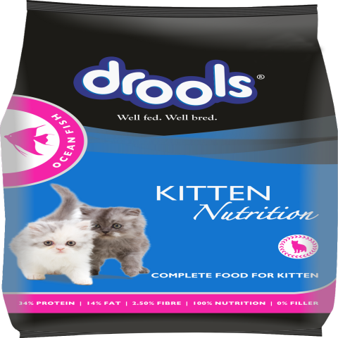Drools Kitten (1-12 Months) Dry Cat Food, Ocean Fish, 3kg