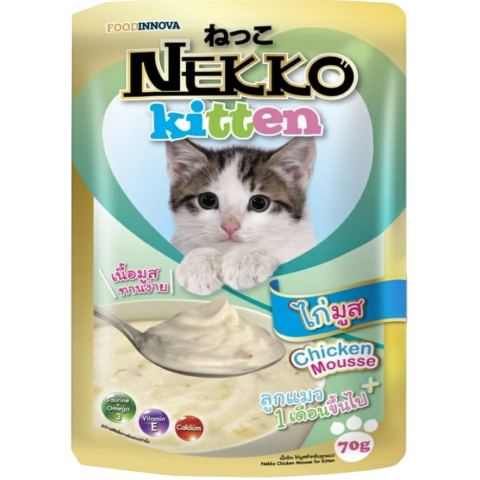 Nekko Kitten Pouch Chicken Mousse 70gm