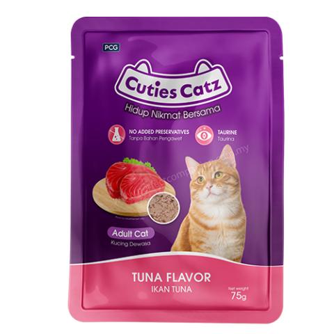 Cuties Catz Wet Cat Food Tuna 75g