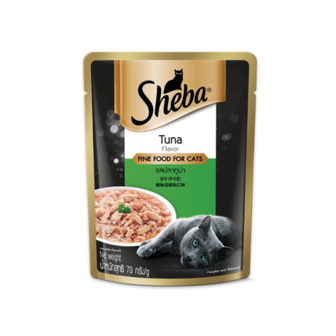 Sheba Pouch Premium Cat Wet Food Tuna Pouch 70g