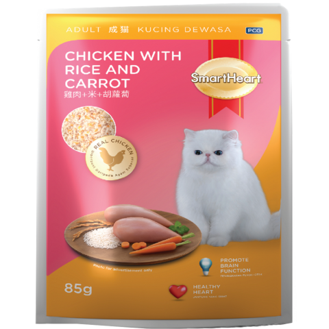 SmartHeart Pouch Chicken With Rice & Carrot 85g