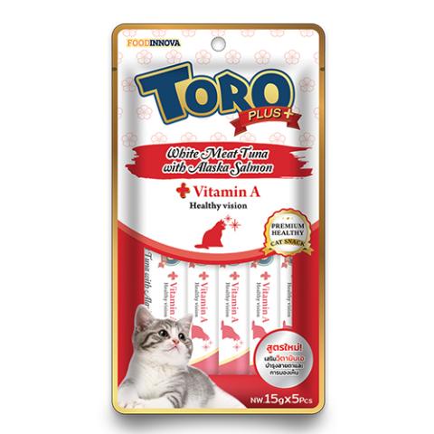 Toro Plus+ White Meat Tuna with Alaska Salmon 15g (5pcs)