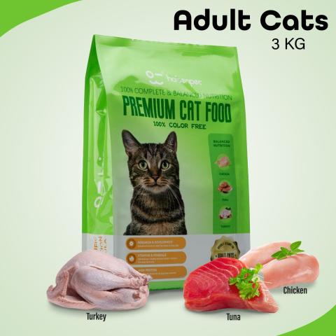 Haisenpet Premium Adult Chicken, Tuna & Turkey 3kg